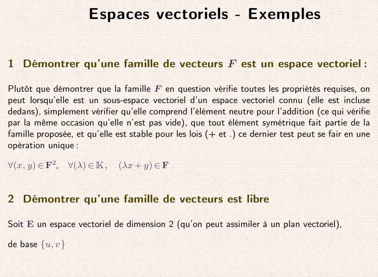 Espaces vectoriels - math.unice.fr